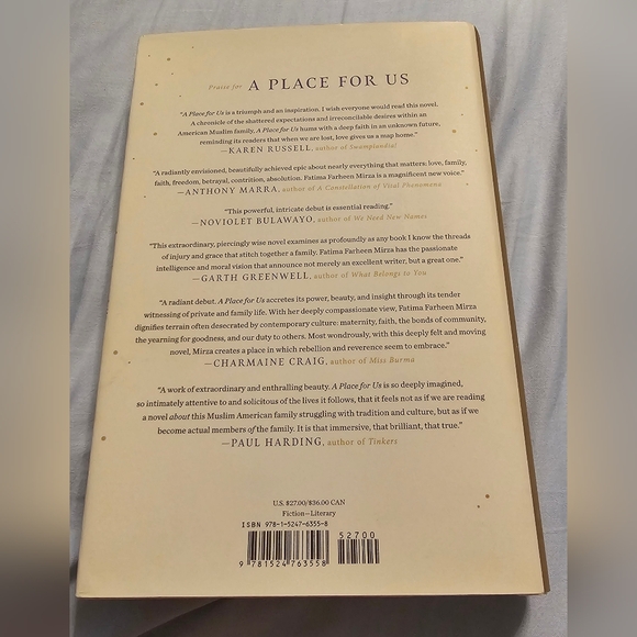 A Place for Us by Fatima Farheen Mirza Hardcover Book EUC - Picture 2 of 5
